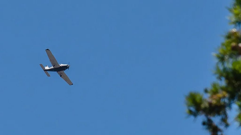 Se Desploma Avioneta de Paracaidismo. Foto: AFP